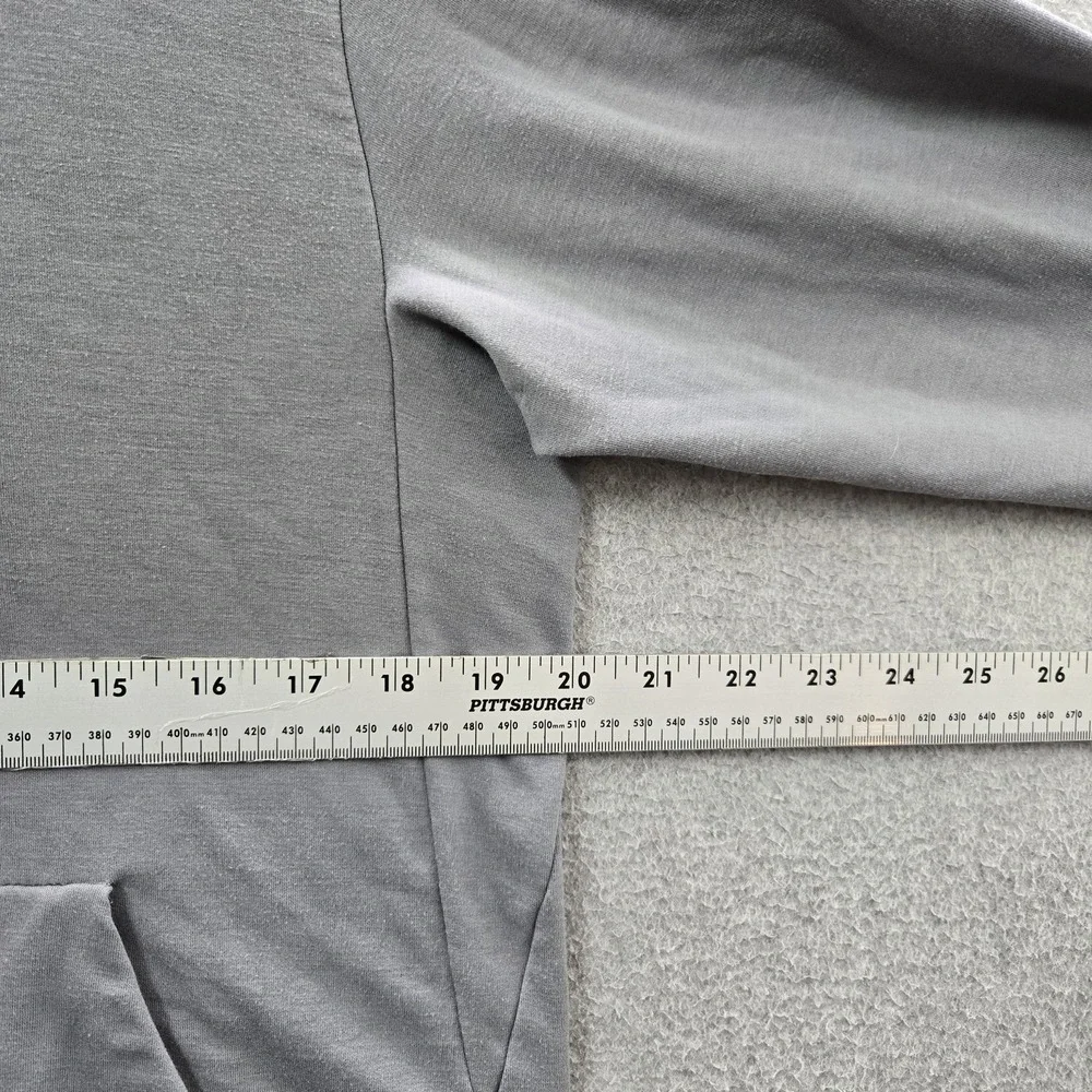 Nike Men Jacket M Gray Dri-Fit Activewear Zipper Logo Long Sleeve